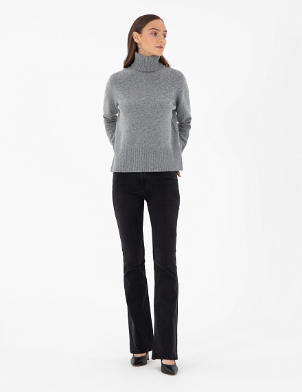 Свитер шерстяной с высоким воротником - G022SZ0TK0ESSAKA_K Кофта жен. (VR086, XS)