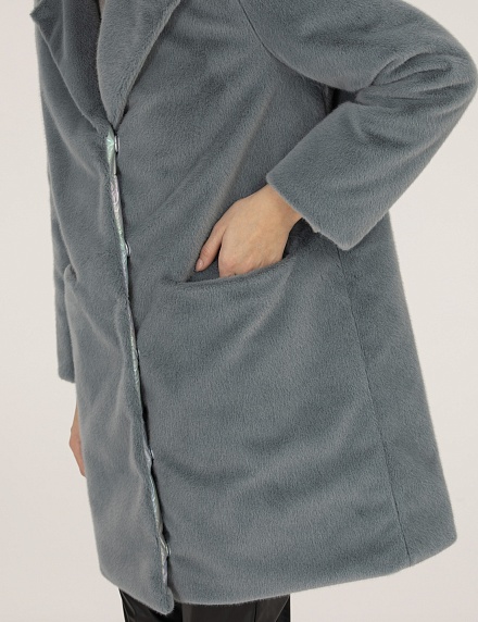 Пальто из экомеха - G022SZ0KS0DOLA Куртка жен. (VR152, 40)
