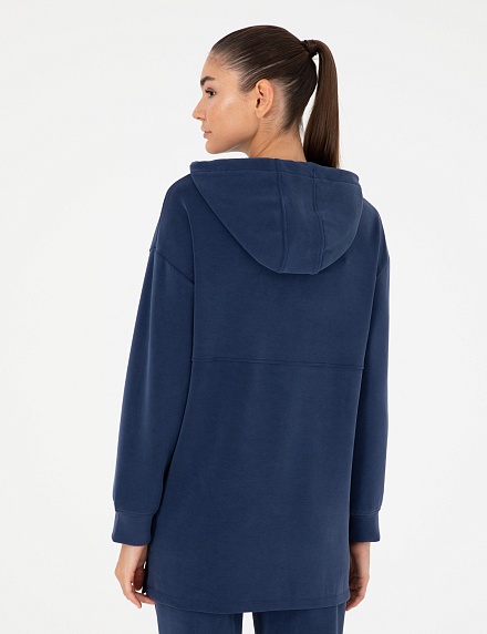 Худи удлиненное с разрезами по бокам - G022SZ0820JAVT_S Толстовка жен. (VR033, S)