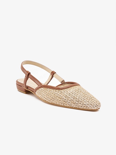 Туфли-слингбэки плетеные без каблука - S072SZ0330Y24HARYER-P Обувь жен. (VR011, 37)
