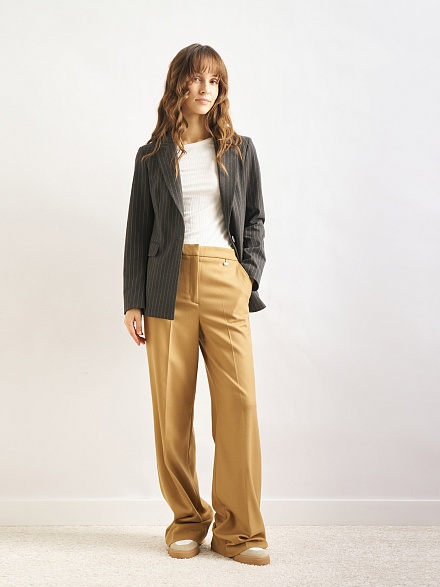 Пиджак в полоску однобортный - G022SZ0020C-PANDORA-R Пиджак жен. (VR006, 36)