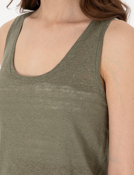 Топ льняной свободный - G022SZ0110PUDU Футболка жен. (VR027, XS)