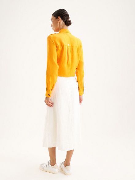 Юбка миди из льна - G022SZ0980ELINA Юбка жен. (VR019, 32)