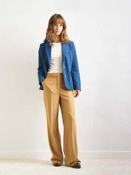 Пиджак джинсовый однобортный - G072SZ0770R_OTIS_C Куртка джинс. жен. (VR028, 36)