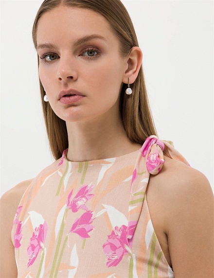 Топ с декоративным узлом - G022SZ0110PENDRA-B Футболка жен. (VR233, L)