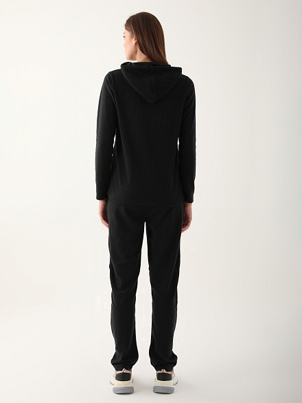 Домашний костюм со штанами и кофтой с капюшоном - G022SZ0HFTKMPC8746_S Костюм дом. жен. Бельевое изделие (VR046, S)