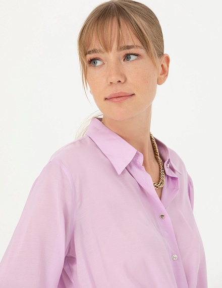 Рубашка с завязками укороченная - G022SZ0040LISA Сорочка жен. (VR034, 38)
