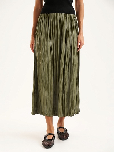 Юбка миди из жатой ткани - G022SZ0980BESSA Юбка жен. (VR027, 36)