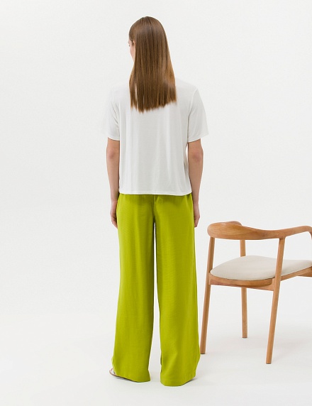 Брюки с вискозой широкие на кулиске - G022SZ0780EREZ Брюки жен. (VR232, 36)