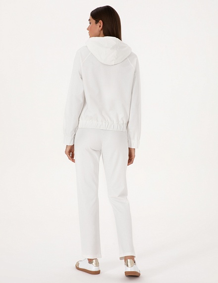 Брюки спортивные на резинке с кулиской прямые - G022SZ0OP0SERU_RP Брюки спорт. жен. (VR019, S)