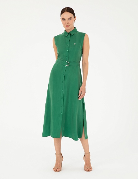 Платье-рубашка миди без рукавов - G022SZ0320DUDE Платье жен. (VR054, 34)