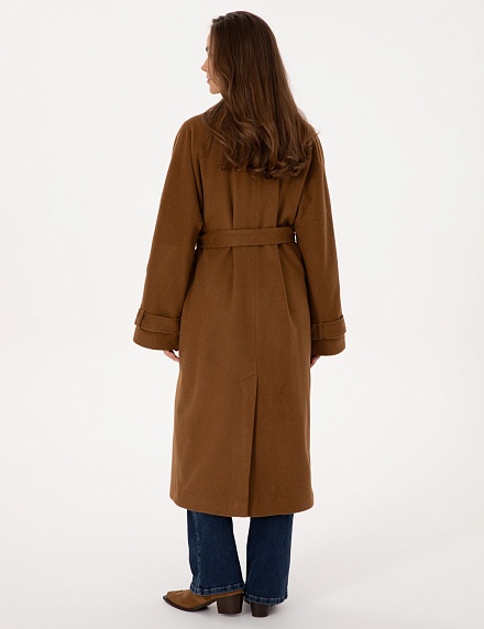 Пальто шерстяное на запах - G022SZ0KS0D_VRAS_R Куртка жен. (VR015, 34)