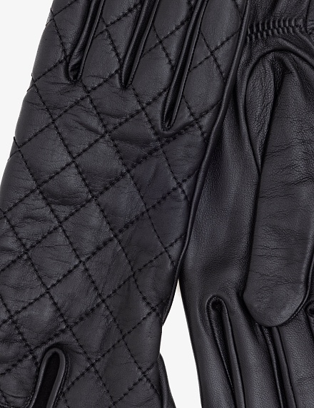 Перчатки кожаные стеганые - A022SZ0DH0NIRLA Перчатки жен. (VR046)