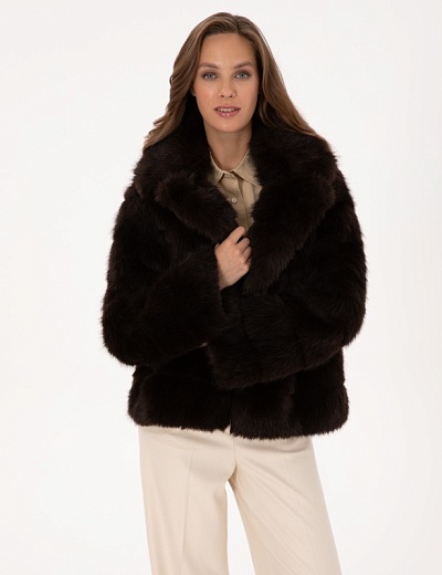 Шуба из экомеха укороченная - G022SZ0MS0ELITE Куртка жен. (VR029, 36)