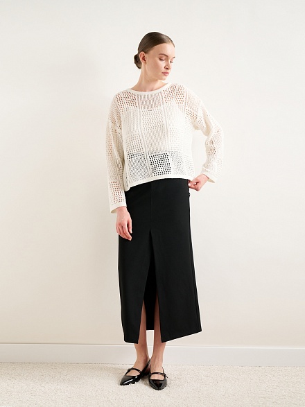 Джемпер в стиле кроше - G022SZ0TK0LEBRE-K Кофта жен. (VR019, 2XS)