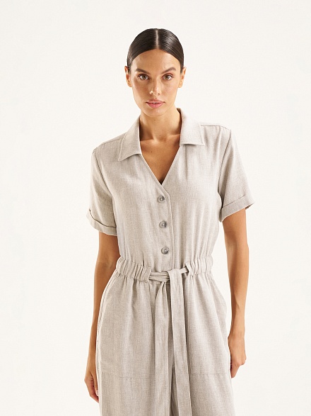 Комбинезон с добавлением льна - G022SZ0320NOME Платье жен. (VR024, 40)