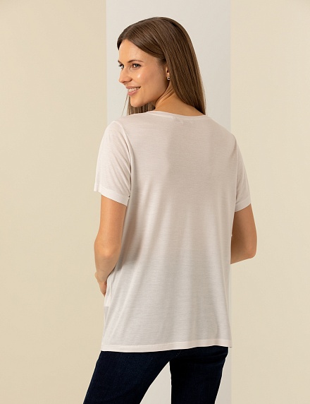 Футболка с V-образным вырезом - G022SZ0110GIOSETTA Футболка жен. (VR019, XL)