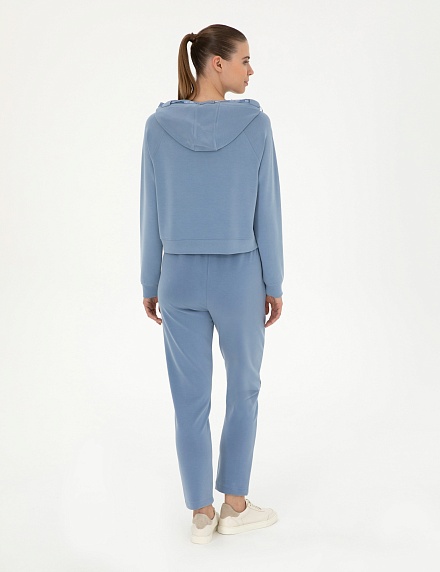 Брюки спортивные на кулиске зауженные - G022SZ0OP0PANTE-P Брюки спорт. жен. (VR028, S)