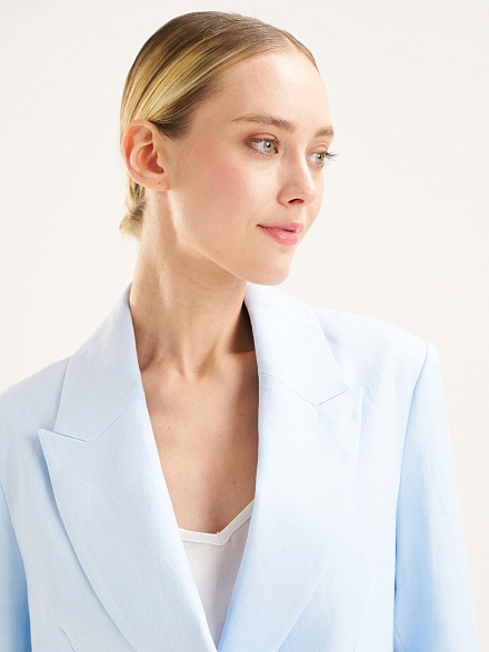 Пиджак двубортный льняной - G022SZ0020MATHI_C Пиджак жен. (VR003, 36)