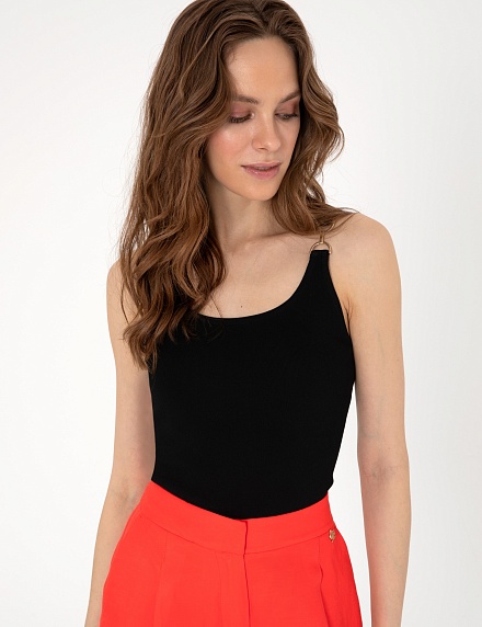 Топ с декоративной деталью - G022SZ0TK0ZEBI Кофта жен. (VR046, XS)