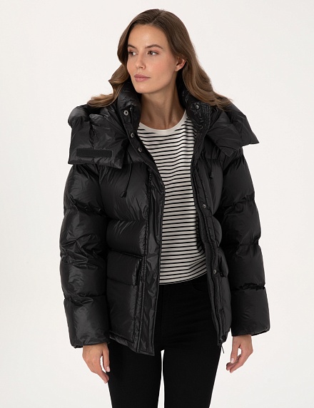 Пуховик укороченный с несьемным капюшоном - G022SZ0MS0NICCO Куртка жен. (VR046, 42)