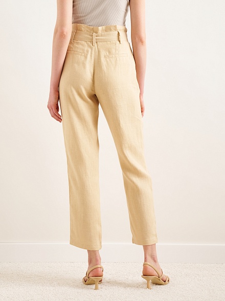 Брюки из льна зауженные - G022SZ0780PUNTE Брюки жен. (VR011, 36)