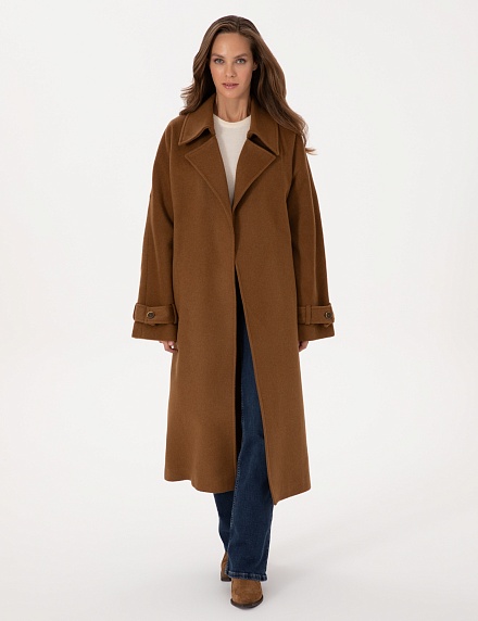 Пальто шерстяное на запах - G022SZ0KS0D_VRAS_R Куртка жен. (VR015, 34)