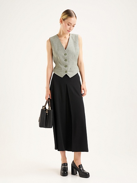 Жилет классический с добавлением льна - G022SZ0100Y_GRATA_R Жилет жен. (VR027, 34)