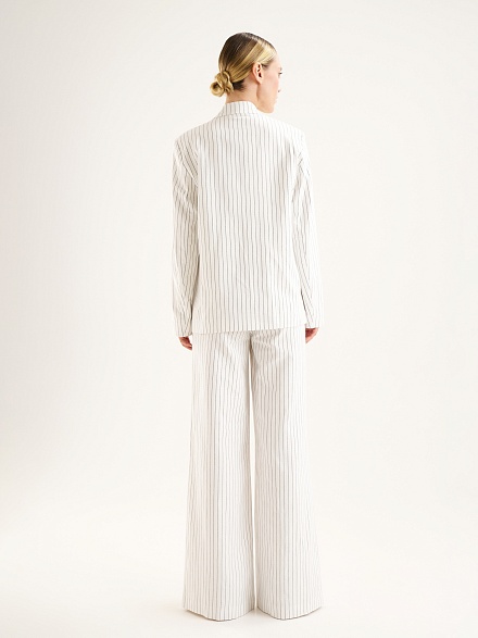 Пиджак двубортный с добавлением льна - G022SZ0020ROPELA_C Пиджак жен. (VR019, 44)