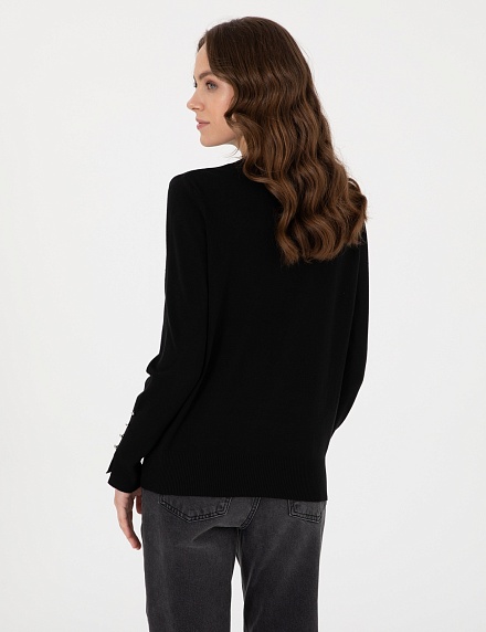 Джемпер с декоративными пуговицами - G022SZ0TK0DADA_25K Кофта жен. (VR046, S)