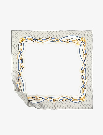 Платок шелковый с принтом - A022SZ09393GAGARINA Шарф жен. (VR024)