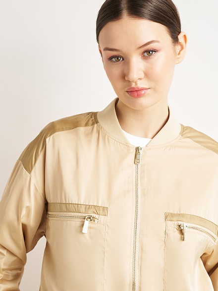 Бомбер с нагрудными карманами - G022SZ0MS0TENNES Куртка жен. (VR011, 42)