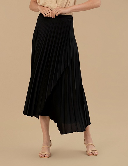 Юбка плиссе миди ассиметричного кроя - G022SZ0980HEVITA Юбка жен. (VR046, 40)