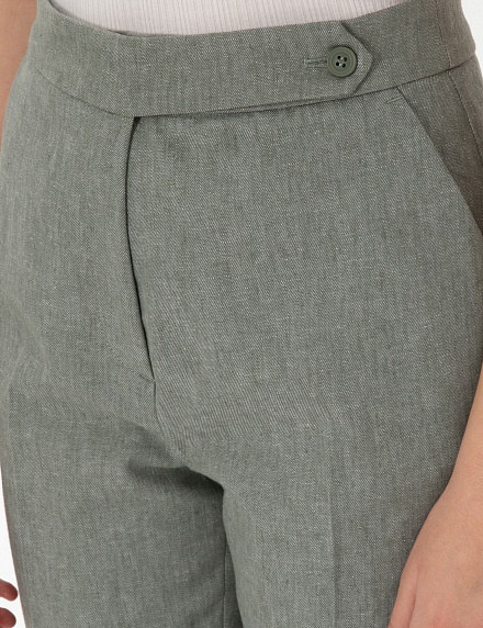 Брюки с добавлением льна зауженные - G022SZ0030GRATA_P Брюки жен. (VR027, 36)