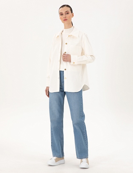 Рубашка вельветовая прямого кроя - G022SZ0040ENDA_G Сорочка жен. (VR019, 42)