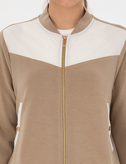 Толстовка без капюшона на молнии - G022SZ0820JATE_H Толстовка жен. (VR011, XS)