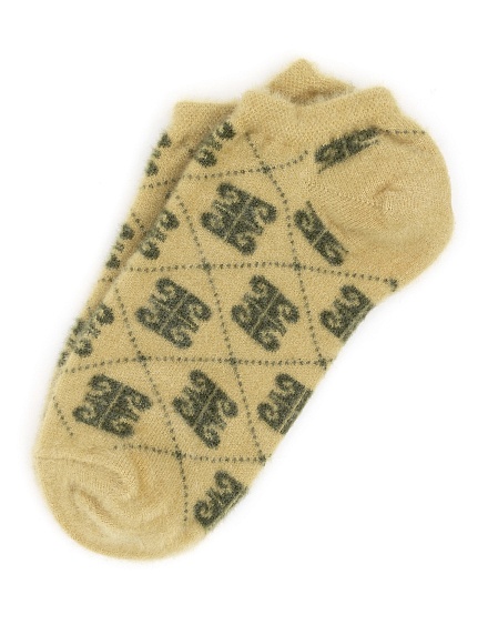 Носки короткие с монограмой бренда - A022SZ0130PTK_4PJAKARLISIMLI Носки жен. (VR019, 36-40)