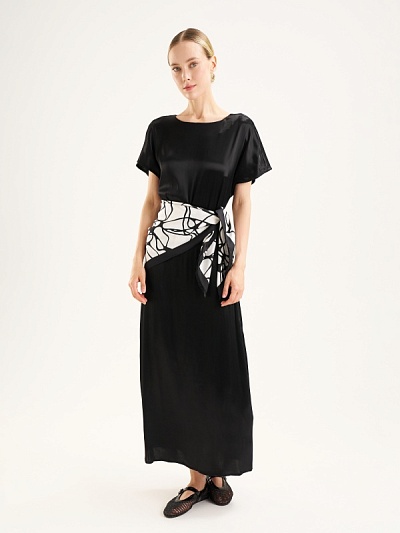 Платье макси с коротким рукавом - G022SZ0320MOIS Платье жен. (VR046, 34)