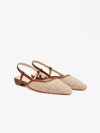 Туфли-слингбэки плетеные без каблука - S072SZ0330Y24HARYER-P Обувь жен. (VR011, 37)