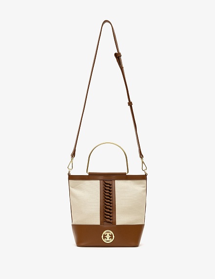 Сумка комбинированная с металлическими ручками - A022SZ057OMUZIY24_70001 Сумка жен. (VR011)