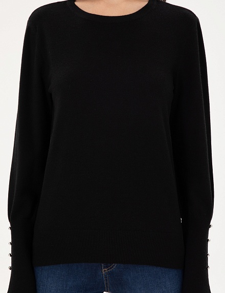 Джемпер с декоративными пуговицами - G022SZ0TK0DADA Кофта жен. (VR046, XS)