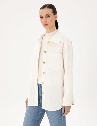 Рубашка вельветовая прямого кроя - G022SZ0040ENDA_G Сорочка жен. (VR019, 34)