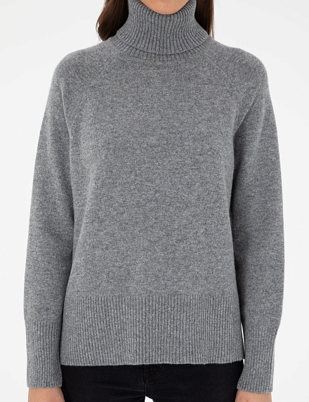 Свитер шерстяной с высоким воротником - G022SZ0TK0ESSAKA_K Кофта жен. (VR086, XS)
