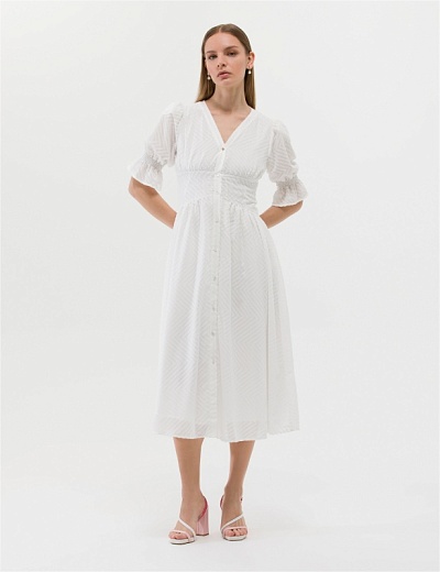 Платье миди с V образным вырезом - G022SZ0320RASTA Платье жен. (VR019, 40)