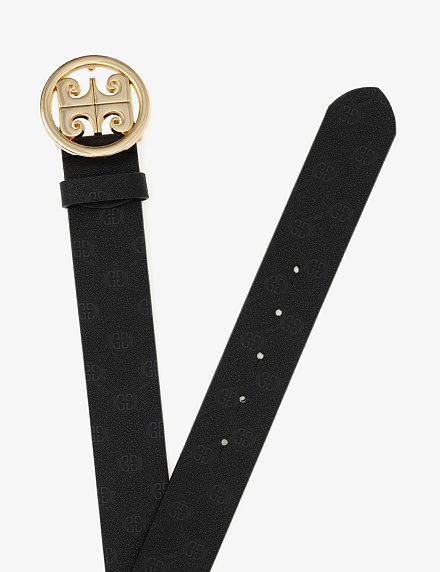 Ремень из экокожи с логотипом - A022SZ016DNMIY24_K132 Ремень жен. (VR046, 110)