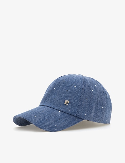 Бейсболка со стразами - A022SZ0640DENIMCAPIY25 Шапка жен. (VR028)