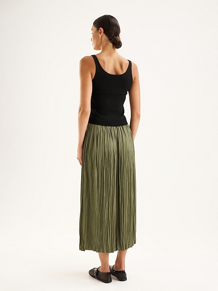 Юбка миди из жатой ткани - G022SZ0980BESSA Юбка жен. (VR027, 36)