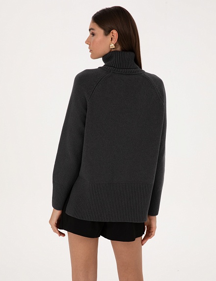 Свитер  из смеси шерсти и шелка с широким воротником - G022SZ0TK0DANYA Кофта жен. (VR006, XS)