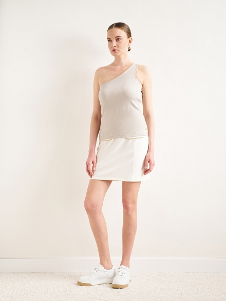 Топ из вискозы на одно плечо - G022SZ0110NEYO Футболка жен. (VR085, S)