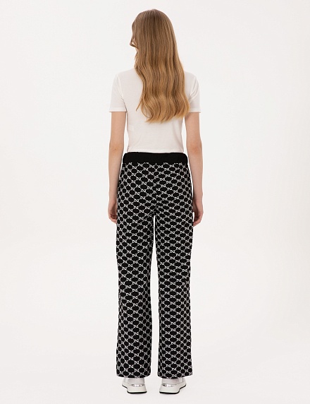 Брюки спортивные на резинке с кулиской прямые - G022SZ0OP0OZBU_P Брюки спорт. жен. (VR046, S)